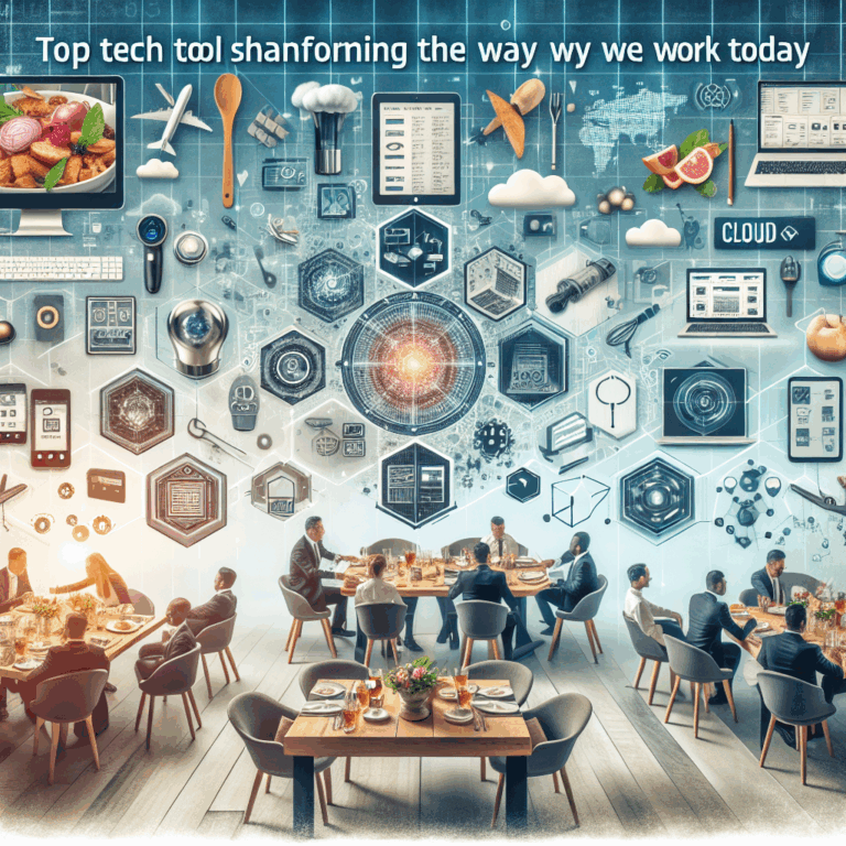 Top Tech Tools Transforming the Way We Work Today