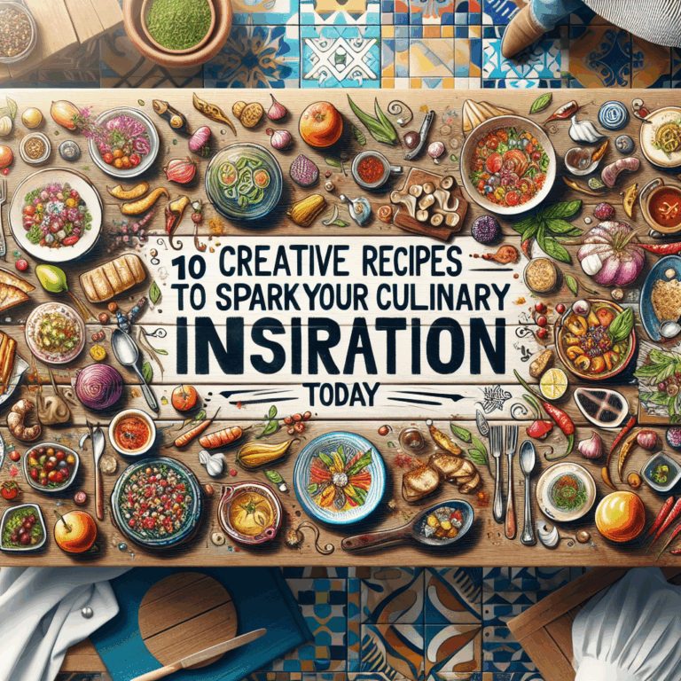 10 Creative Recipes to Spark Your Culinary Inspiration Today