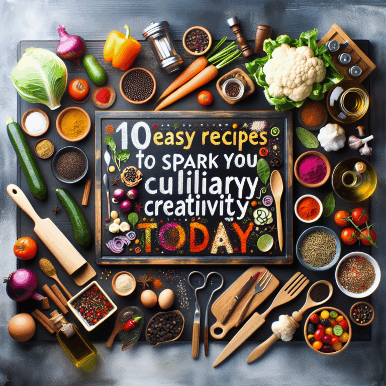10 Easy Recipes to Spark Your Culinary Creativity Today